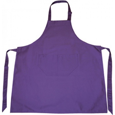 Printwear Bavlněná pracovní zástěra s nastavitelným výstřihem Fialová NT5220