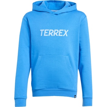 adidas Terrex Детски суичър adidas Terrex Kid's MT Logo Hoodie - Ray Blue - размер 164 (EU) (704-5879-0315)