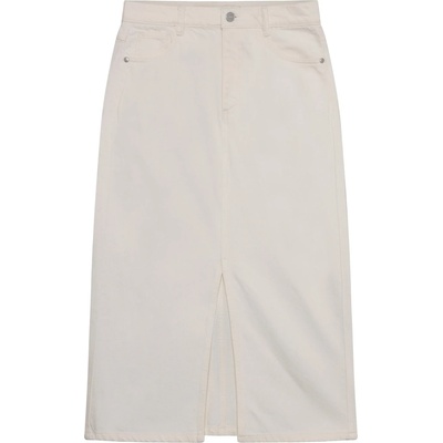 KnowledgeCotton Apparel Дамска пола KnowledgeCotton Apparel Women's Mid Length H. Twill Skirt - Egret - размер 32 (UK) (113-1164-0116)
