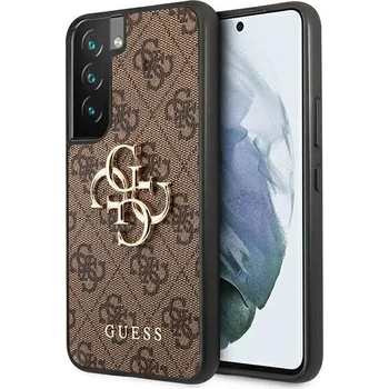 GUESS Гръб GUESS 4G BIG METAL LOGO за Samsung Galaxy S22, Кафяв (GUE001812-0)