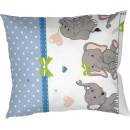 Dadka krep Slony denim 40 x 50 cm