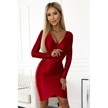 Image 1 of Numoco Сатенена рокля в червен цвят 477-2nmc-2167 - Червен, размер l