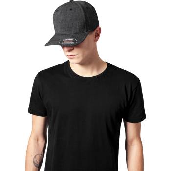 Urban Classics Шапка с коризка черна Fine Melange Flexfit blackUB-6277FM-00007 - Черен, размер L/XL