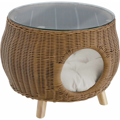 Tectake 405380 ratanový tivoli prírodné