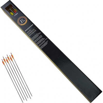 EK Archery Sada 6 karbonových šípů do luku "EK ARCHERY ARROWS"
