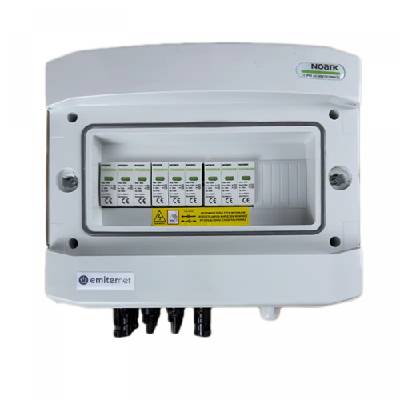 EM-1352N_DCAC Разпределителна кутия DCAC, IP65, SPD DC Noark 1000V тип 2, 1 x PV верига, 1 x MPPT, ограничител AC Noark тип 2, 10A 1-Ф, RCD 100mA (EM-1352N_DCAC)