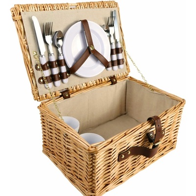 ARÔME HOME Piknikový koš pro 4 osoby přírodní – Zboží Mobilmania