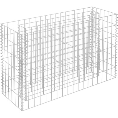 vidaXL Gabionové zvýšené lôžko z pozinkovanej ocele 90x30x60 cm