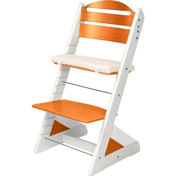 Jitro rostoucí židle Plus DVOUBAREVNÁ Třešeň+ lněný podsedák