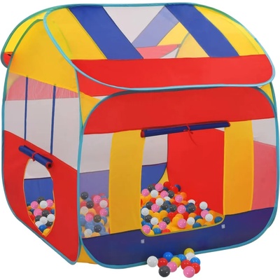 vidaXL Палатка за игра с 550 топки 123x120x126 см (3107708)