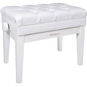 Roland RPB-500 Дървена табуретка за пиано Polished White (RPB-500PW)