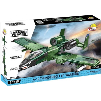 COBI 5856 Armed Forces Americký bitevní letoun A-10 Thunderbolt II WARTHOG 1:48 – Zboží Dáma