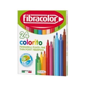 Fibracolor Флумастери Colorito 2.9мм 24 цвята