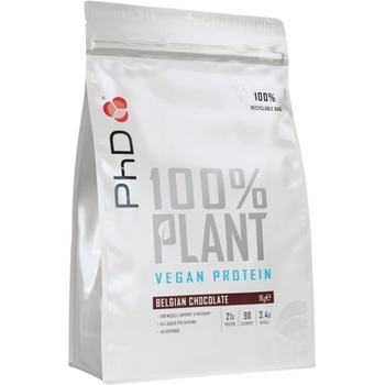 PhD Nutrition 100% Plant Vegan Protein [1000 грама] Белгийски Шоколад
