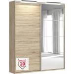BRW Гардероб flex 200 см / 45 см / 240 см дъб сонома с огледало (f57-szafa_zestaw_37-dso/dso/sz)