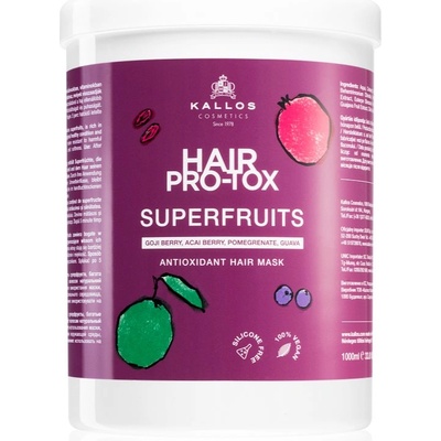 Kallos Hair Pro-Tox Superfruits регенерираща маска за уморена коса без блясък 1000ml