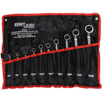 Kraft & Dele sada oboustraných očkových klíčů 10ks KD10929