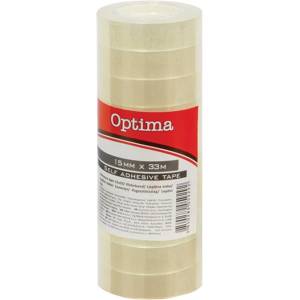 OPTIMA Самозалепваща лента OPTIMA прозрачна 15mmx33m прозрачна 10 броя 29061 (29061)