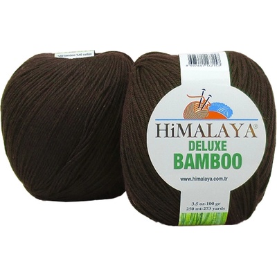 Himalaya příze DeLuxe Bamboo_124-23 temně hnědá