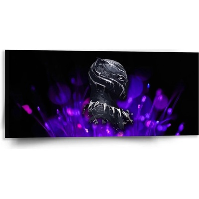 Sablio Obraz BLACK PANTHER Fialová luminiscencia - 110x50 cm