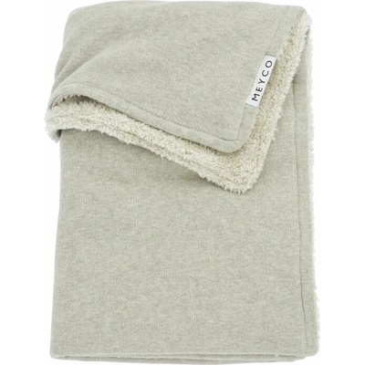 Meyco pletená deka Knit basic Fleece Sand melange