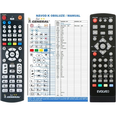 Dálkový ovladač General Evolveo DT-4050HD, DVB-T DELTA DUAL HD