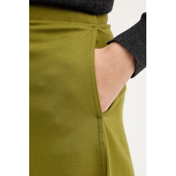 United Colors of Benetton Панталон с вълна United Colors of Benetton в зелено с широка каройка, с висока талия 4YVXDF0A9 (4YVXDF0A9)