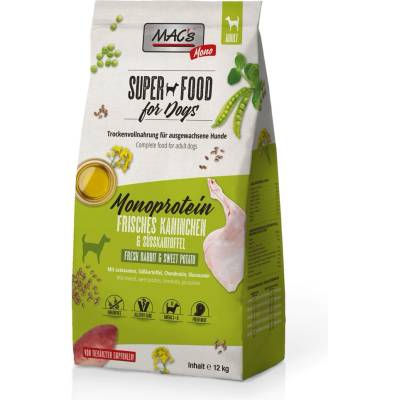 MAC's монопротеин заек - суха храна за кучета податливи на алергии 12кг