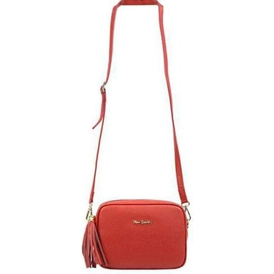 Pierre Cardin kožená crossbody kabelka červenocihlová L1501