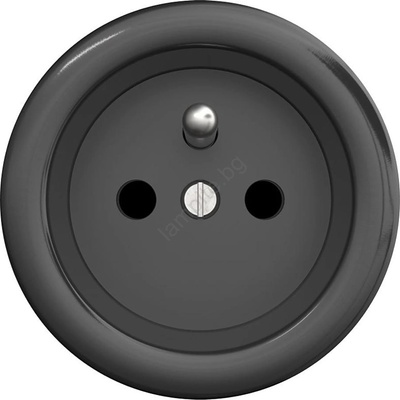 Kliklap - Ретро домашна розетка без рамка 230V антрацит (KA0042)