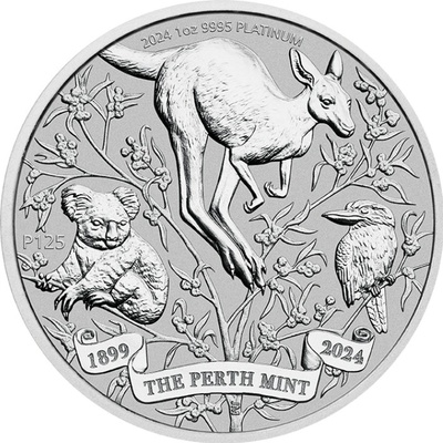 Perth Mint Platinová mince 125. výročí 2024 1 oz