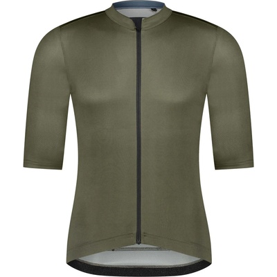 Shimano Фланелка с къс ръкав за колоездене Shimano Evolve Corsa Short Sleeves Jersey Cycling jersey - Dark Olive (056-3702-0212)