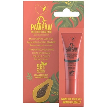 Dr. Pawpaw True Coral tónovací balzam na pery a líca 10 ml