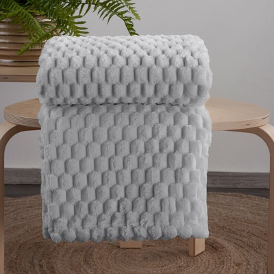 Takoy DESIGN 91 deka CINDY 6 170x210 cm mäkká a príjemná na dotyk s embosovaným 3D vzorom-HF-453449 170 x 210 cm