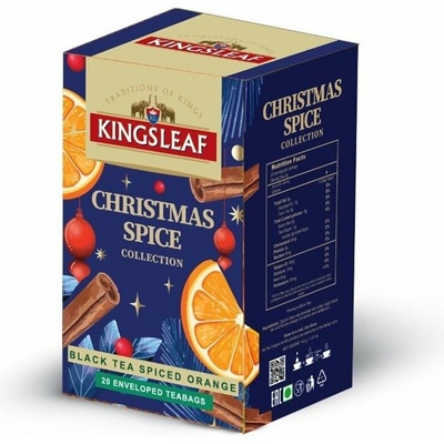 KINGSLEAF Xmas Black Spiced Orange 20 x 2 g