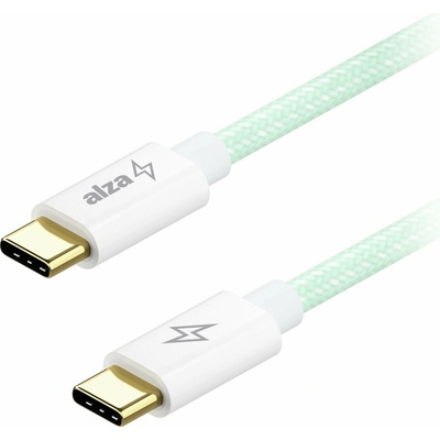 AlzaPower APW-CBTC2002CE CompactCore USB-C to USB-C 2.0, 100 W, 2m, světlezelený