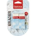Optima Ластик optima с хартиен калъф 2бр/блистер 100020 (100020)
