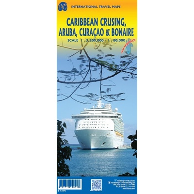 Aruba, Curacao, Bonaire 1/80t mapa ITM