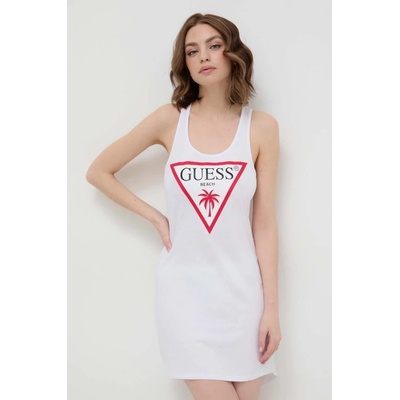 Guess Plážové šaty Logo E3GP03 JA914 biela