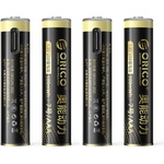 ORICO 4 броя презареждаеми литиеви батерии AAА с USB-C порт - Orico Ener-G EG5C Lithium Battery 500mWh AAА with Charging Cable and Storage Case (ORICO-EG7C-UN-A4C-4PK-EP)