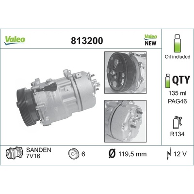 Kompresor, klimatizace VALEO 813200