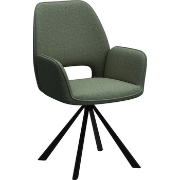 Actona Тъмнозелен трапезен стол с подлакътници Graham - Actona (0000110821)