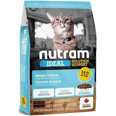 Nutram I12 Ideal Weight Control Cat 3 x 5,4 kg