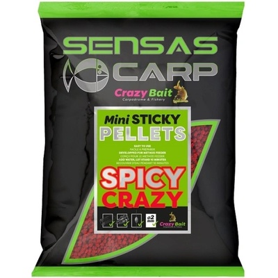 SENSAS Pelety Mini Sticky 700g 2mm Spicy Crazy
