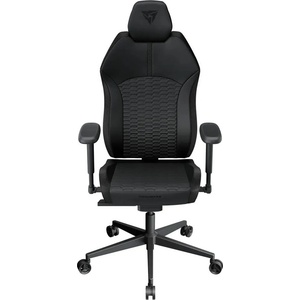 ThunderX3 Геймърски стол ThunderX3 SOLO 360 Racer, до 125kg, стоманена рамка, изкуствена кожа, Class 4 газов амортисьор, регулируеми подлакътници и облегалка, джоб за таблет, черно-сив (GAGC-418)