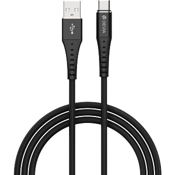 Image 1 of DEVIA Кабел данни Devia Braid USB-C, 2.1А, Плетен