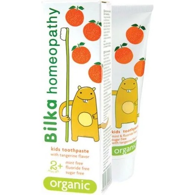 Bilka Хомеопатична детска паста за зъби за деца над 2 години с аромат на сладка мандарина 50мл