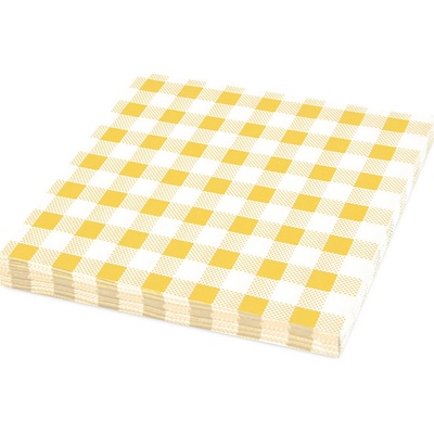 Wimex servítky 1V Karo žlté 33x33cm 100ks