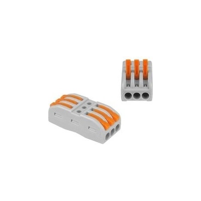 Svorka LXZE64 3x 0,08-4mm s páčkou 10ks
