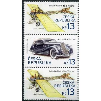 Česká pošta (2015) č. 838 - 839 ** - Česká republika - historické auto + letadlo (5)